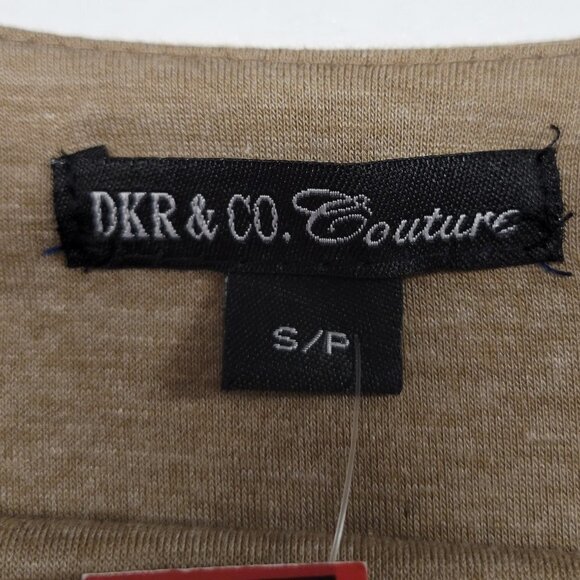 light Brown Long Sleeve Cowl Neck Blouse Top Various Sizes Size S Size XL -NW - Picture 6 of 8